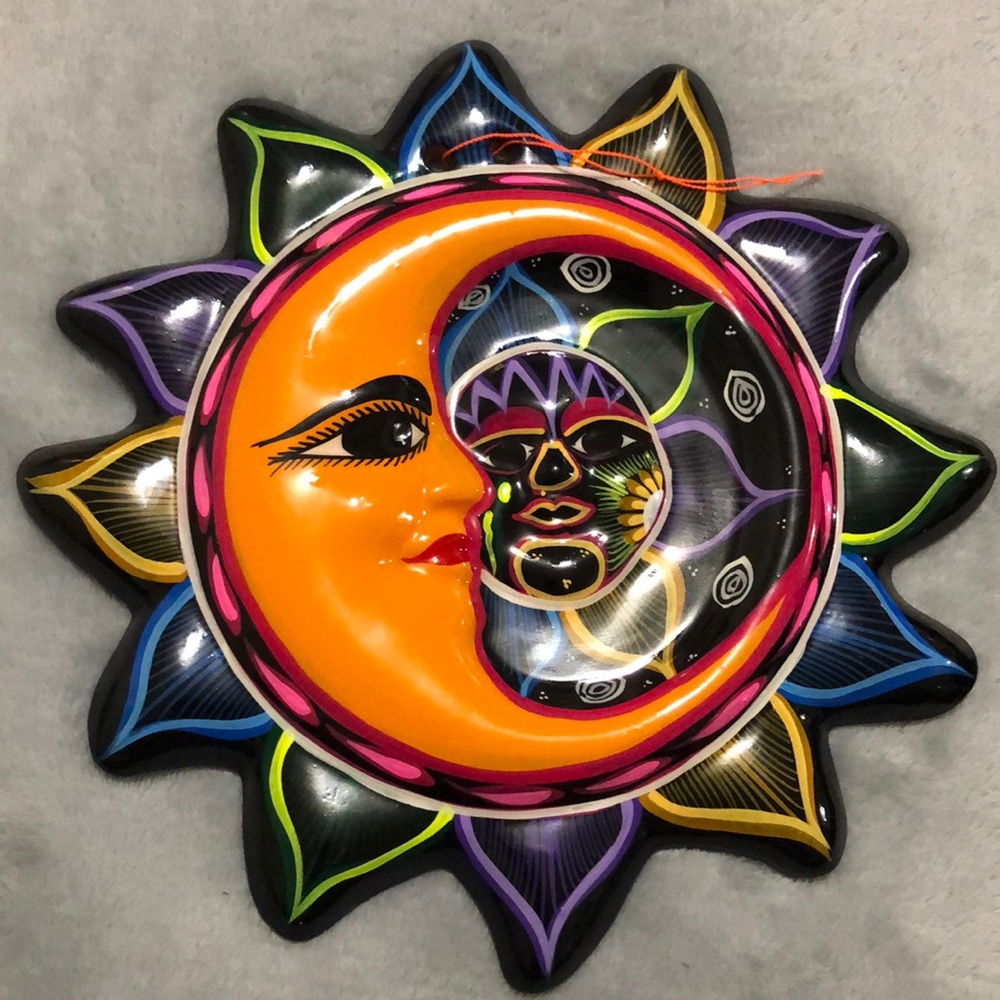 1/2 sun 1/2 moon handmade